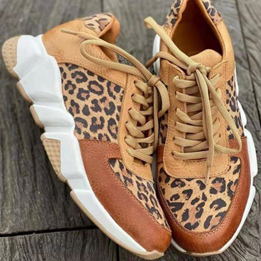 Baskets Femme Print Leopard Chic et Élégantes - BerlinGlamour