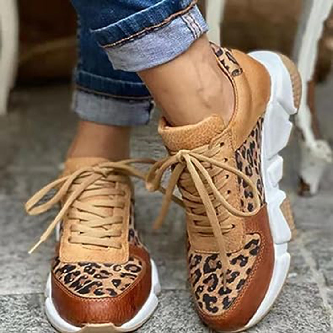 Baskets Femme Print Leopard Chic et Élégantes
