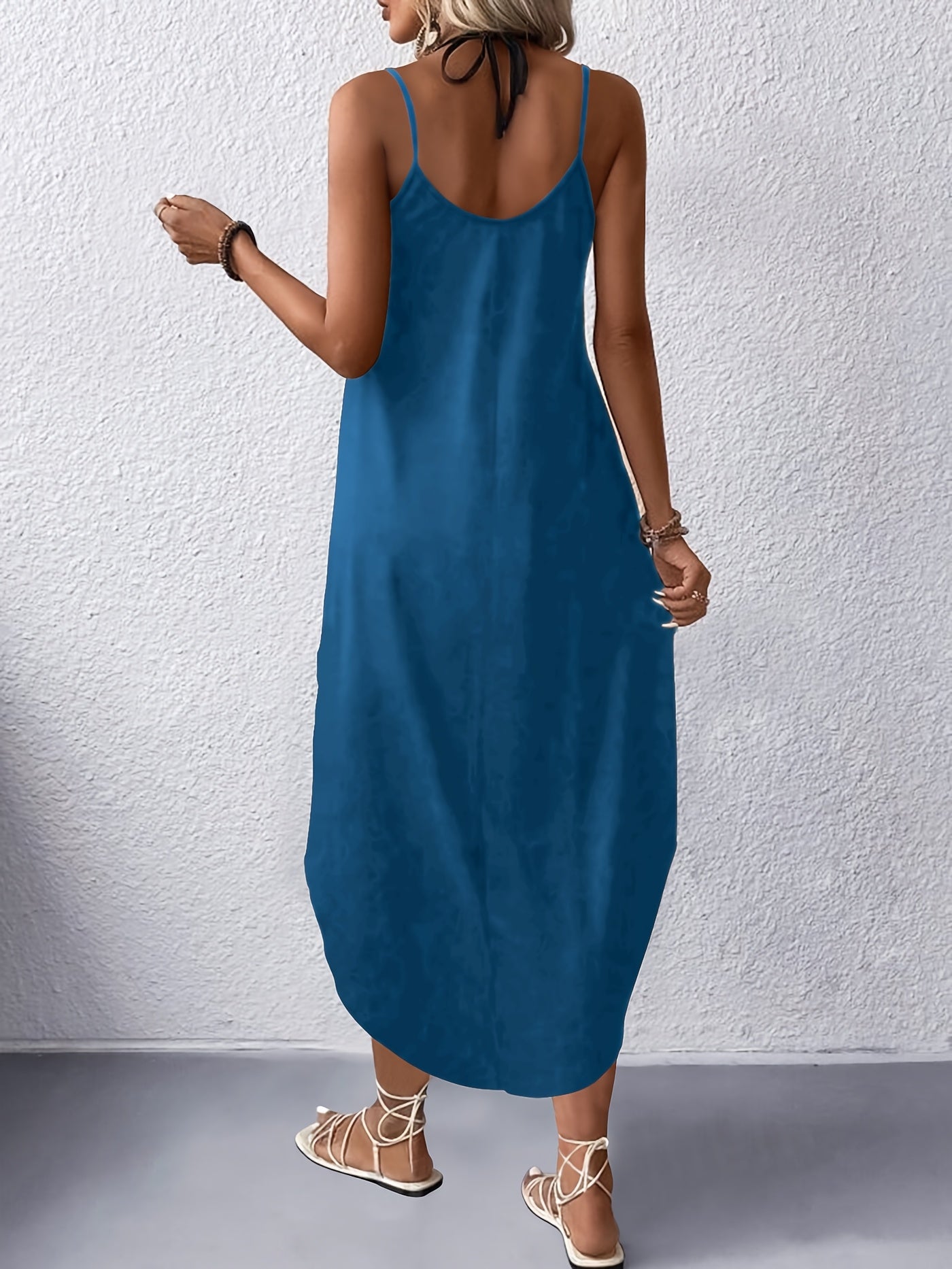 Lettriva™ – Robe Longue Légère Sans Manche à Imprimé pour Été Chic