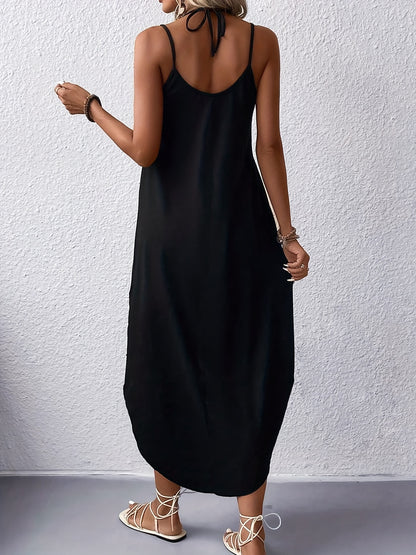 Lettriva™ – Robe Longue Légère Sans Manche à Imprimé pour Été Chic