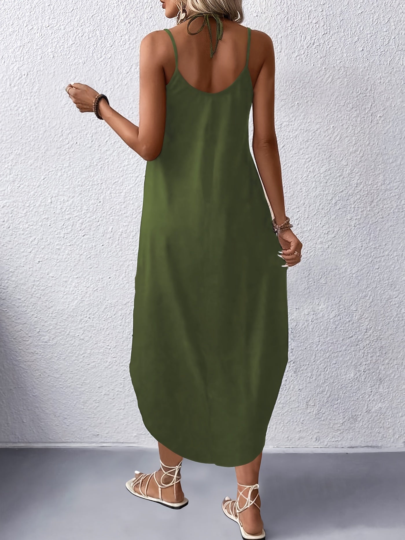 Lettriva™ – Robe Longue Légère Sans Manche à Imprimé pour Été Chic