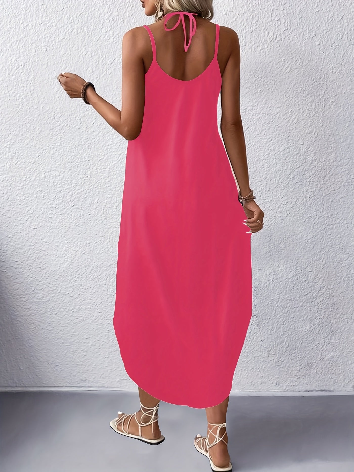Lettriva™ – Robe Longue Légère Sans Manche à Imprimé pour Été Chic
