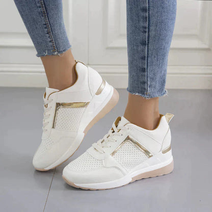 Baskets Compensées À Lacets Pour Femme | Décontractées