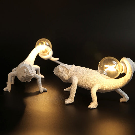 Lézaria™ – Lampe de Table Design en Résine Animal Originale