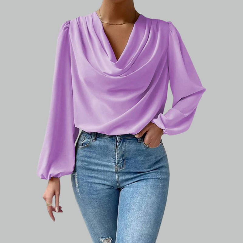 Chemisier Femme Manches Longues Chic et Élégant