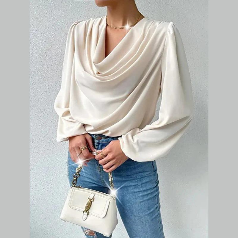 Chemisier Femme Manches Longues Chic et Élégant - PanierRoyale