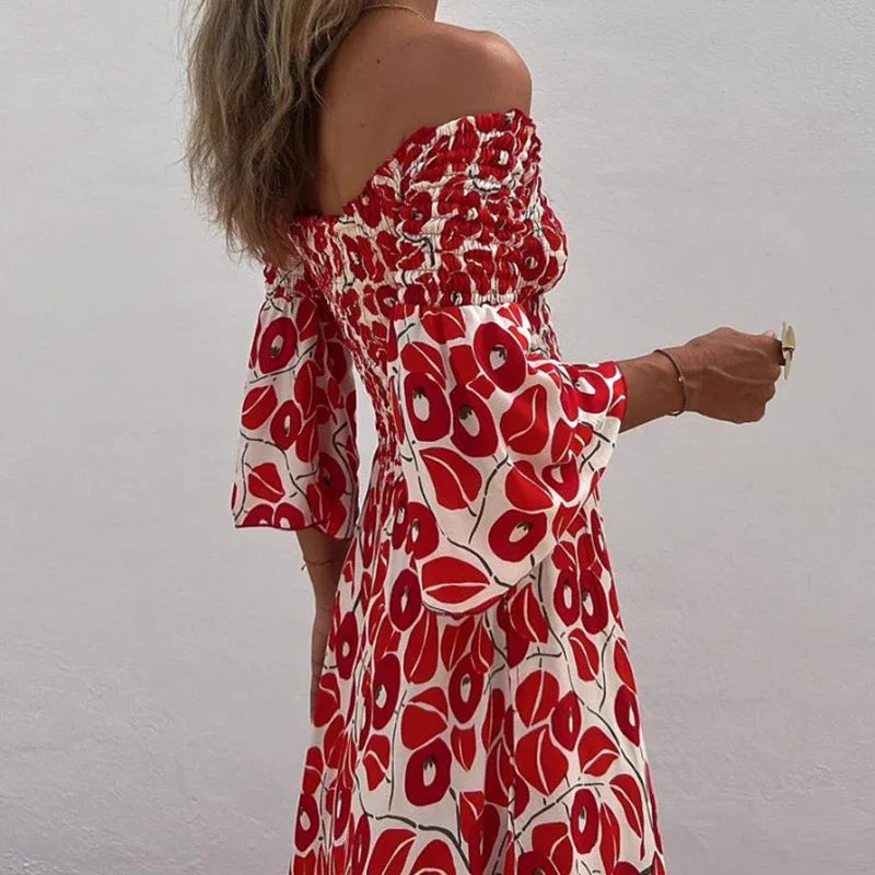 Robe Été Longue Florale pour Femme - PanierRoyale