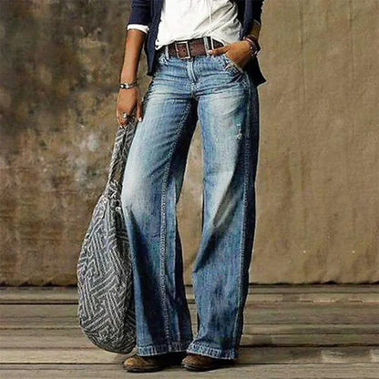 Jean Détente Féminin Slim Fit - Style Chic Rétro