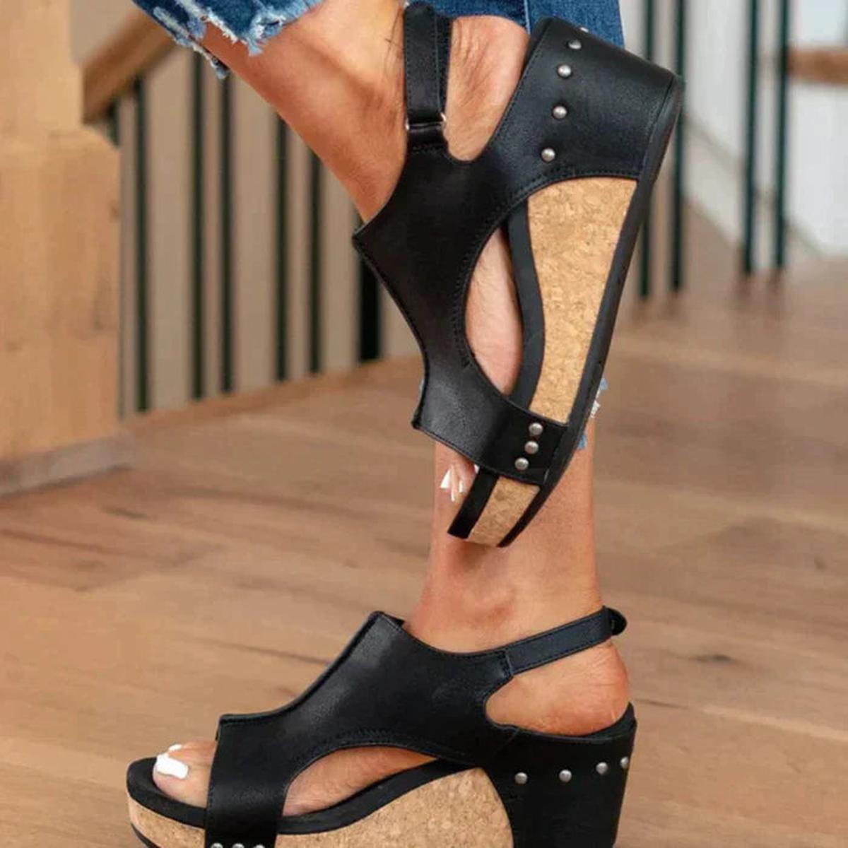 Sandales à glisser femme ouvertes au bout des orteils