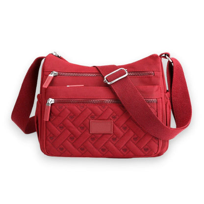 Sac à dos Nylon Bleu Marine Étanche avec Poches Zippées