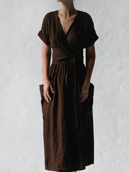 Robe Été Femme en Lin Léger et Élégante