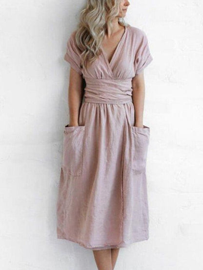 Robe Été Femme en Lin Léger et Élégante