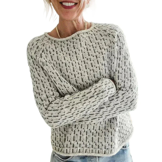 Pull Femme Col Rond Moderne et Élégant - PanierRoyale