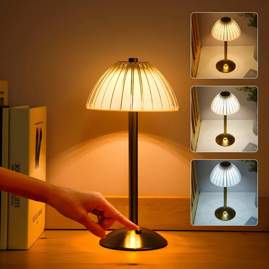 LioraGlow™ – Lampe de Table Sans Fil Rechargeable Design Élégant