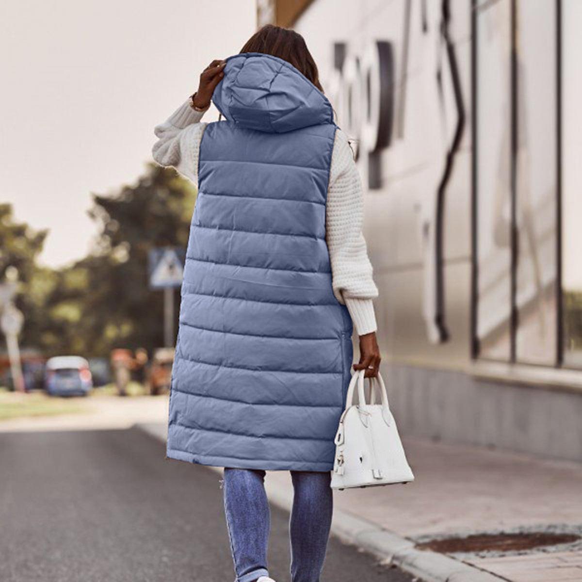 Doudoune femme longue avec capuche