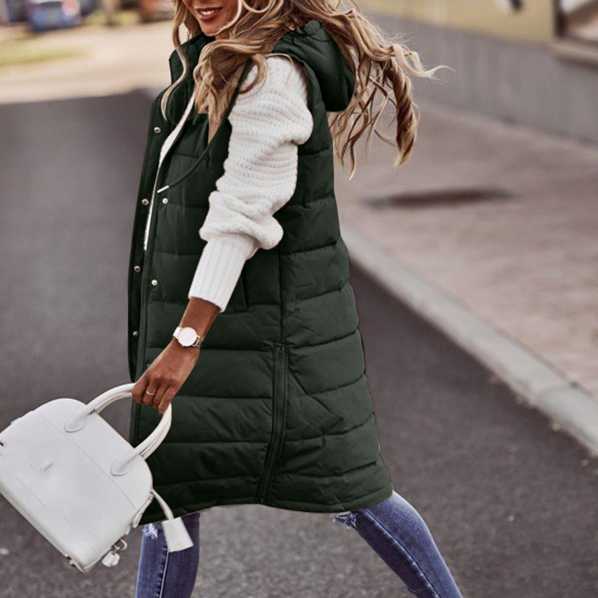 Doudoune femme longue avec capuche