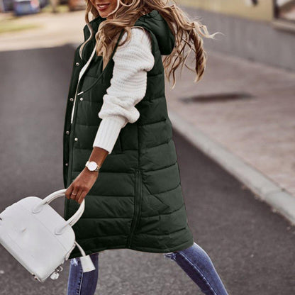 Doudoune femme longue avec capuche