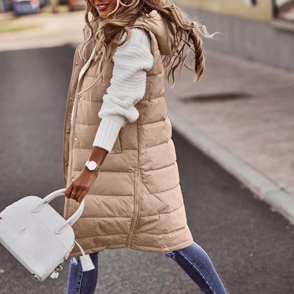 Doudoune femme longue avec capuche