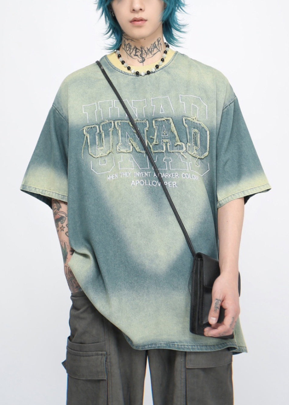 T-shirt décontracté en denim bleu pour homme - EasyApparels