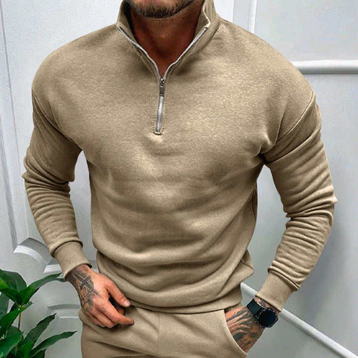 Pull Slim Demi-Zip Doux et Confortable pour Hiver - vue 5