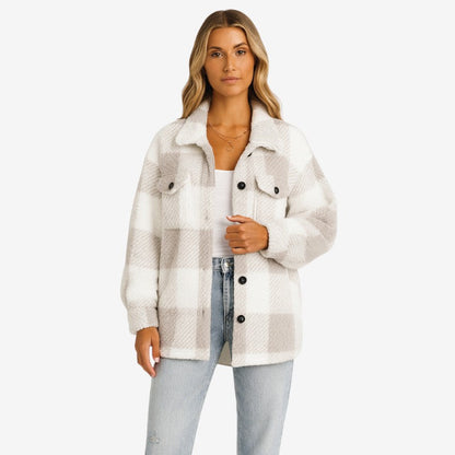 Manteau Femme Chic à Poches avec Fermeture Éclair