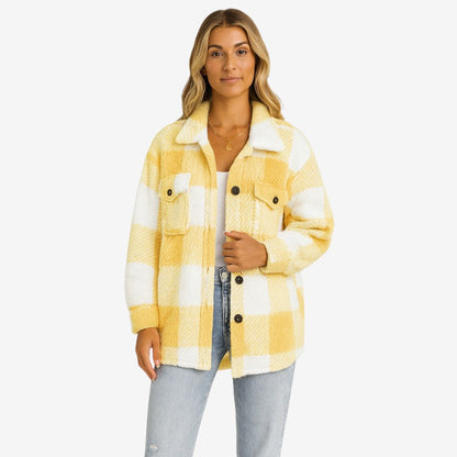 Manteau Femme Chic à Poches avec Fermeture Éclair