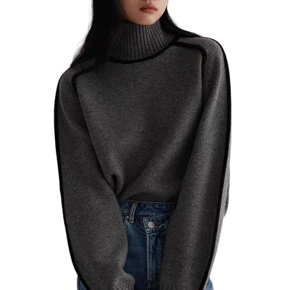 Pull Col Montant Chic et Raffiné en Laine