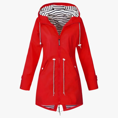Veste imperméable femme à capuche, modèle coloré