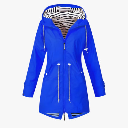 Veste imperméable femme à capuche, modèle coloré
