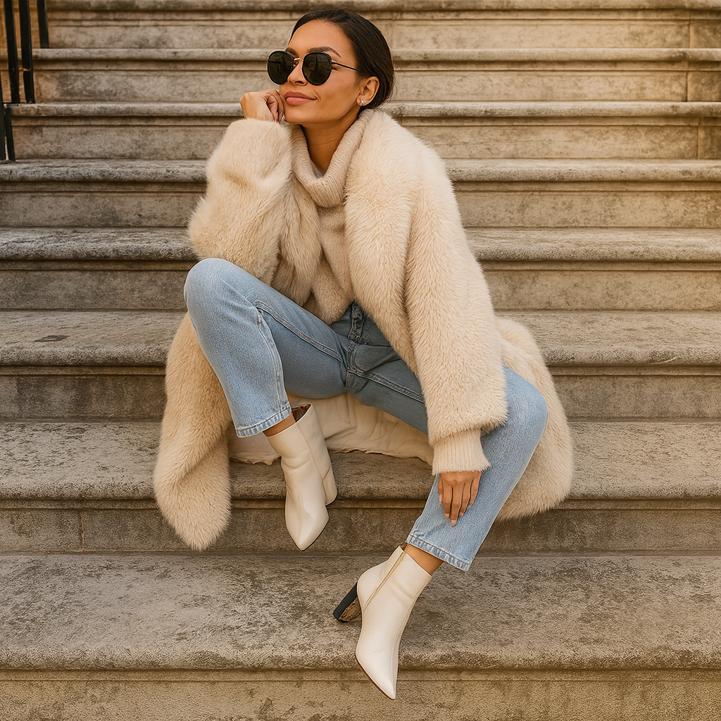 Manteau Simili Fourrure Femme Hiver Chic - PanierRoyale