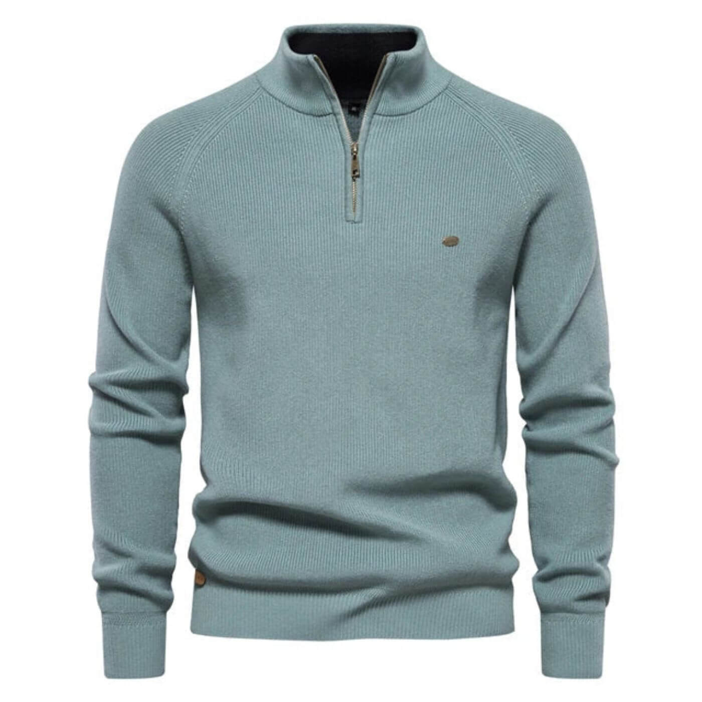 Pull Homme Printemps Col V Zip Décontracté - BerlinGlamour