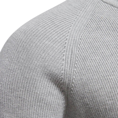 Pull Homme Printemps Col V Zip Décontracté