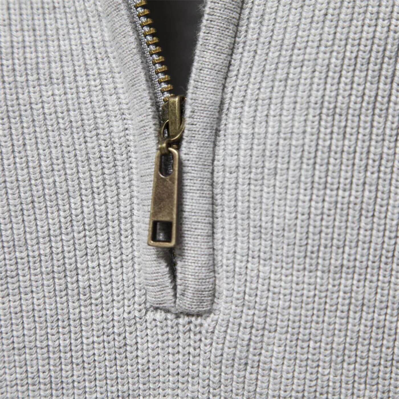 Pull Homme Printemps Col V Zip Décontracté