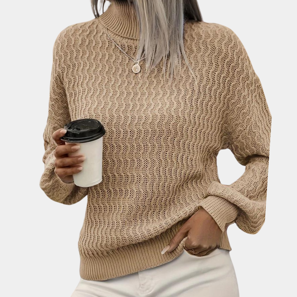 Pull Col Roulé Femme Chic et Doux pour Hiver