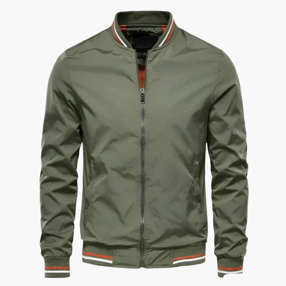 Blouson Aviateur Cuir Vintage pour Homme Hiver