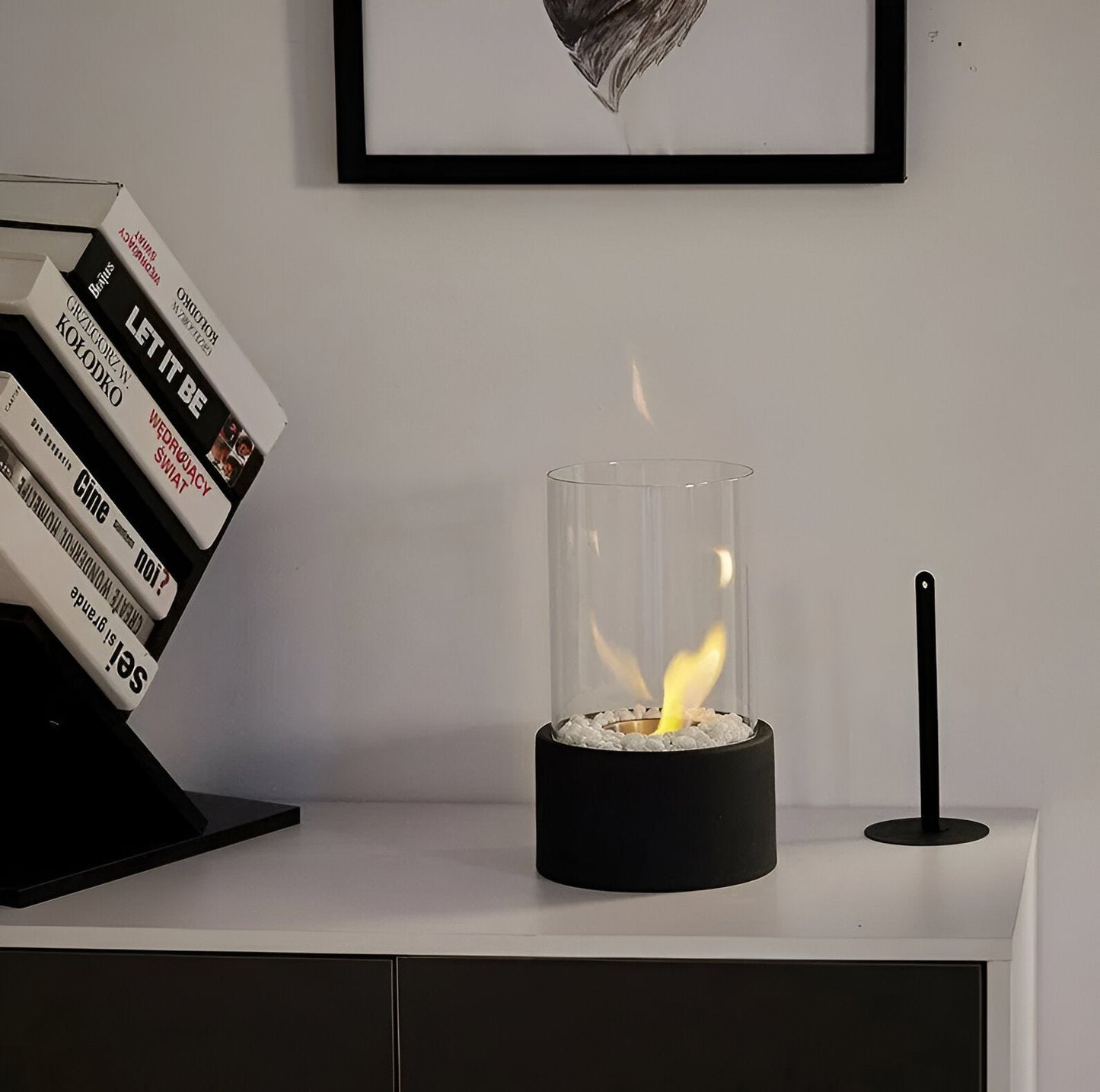 LumeFlame™ – Lampe de Table Sans Fil Effet Flamme Chaude Portable
