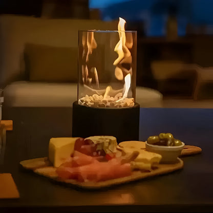 LumeFlame™ – Lampe de Table Sans Fil Effet Flamme Chaude Portable