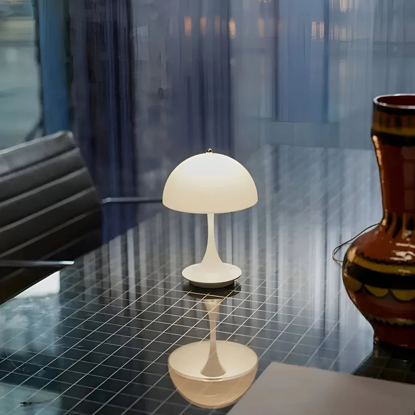 LumeMush™ – Lampe de Table Tactile Dimmable Élégance Moderne