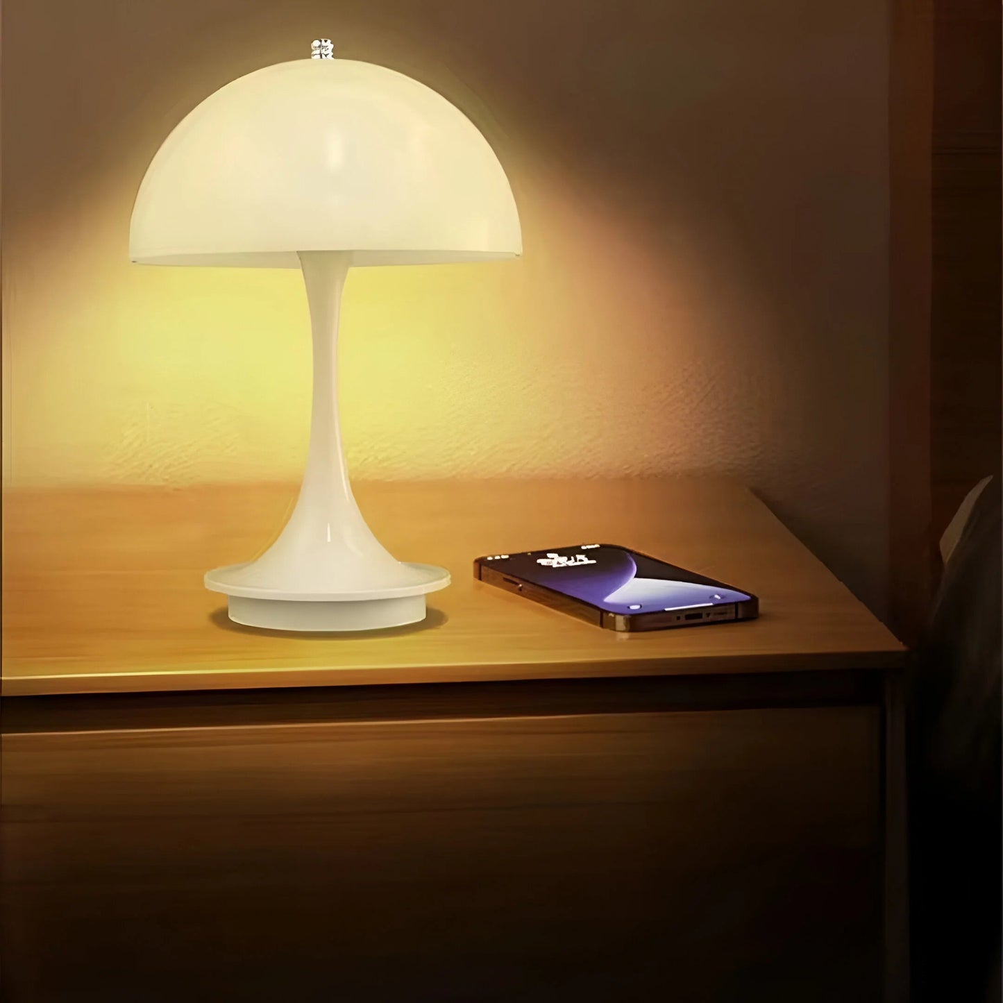 LumeMush™ – Lampe de Table Tactile Dimmable Élégance Moderne