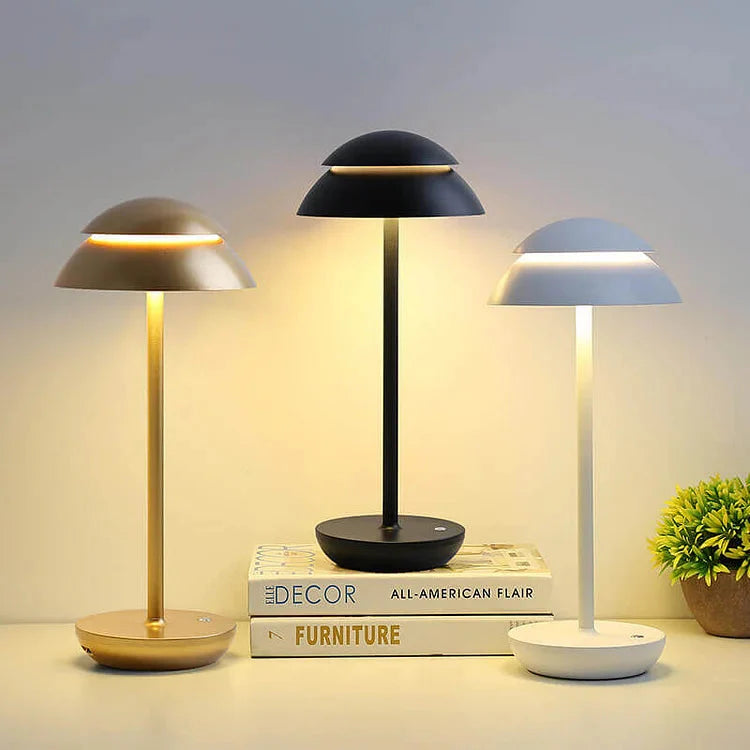 Lumevia™ – Lampe de Table LED Dimmable Élégante et Rechargeable