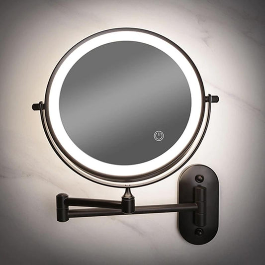 Miroir LED Grossissant Rechargeable pour Maquillage - PanierRoyale