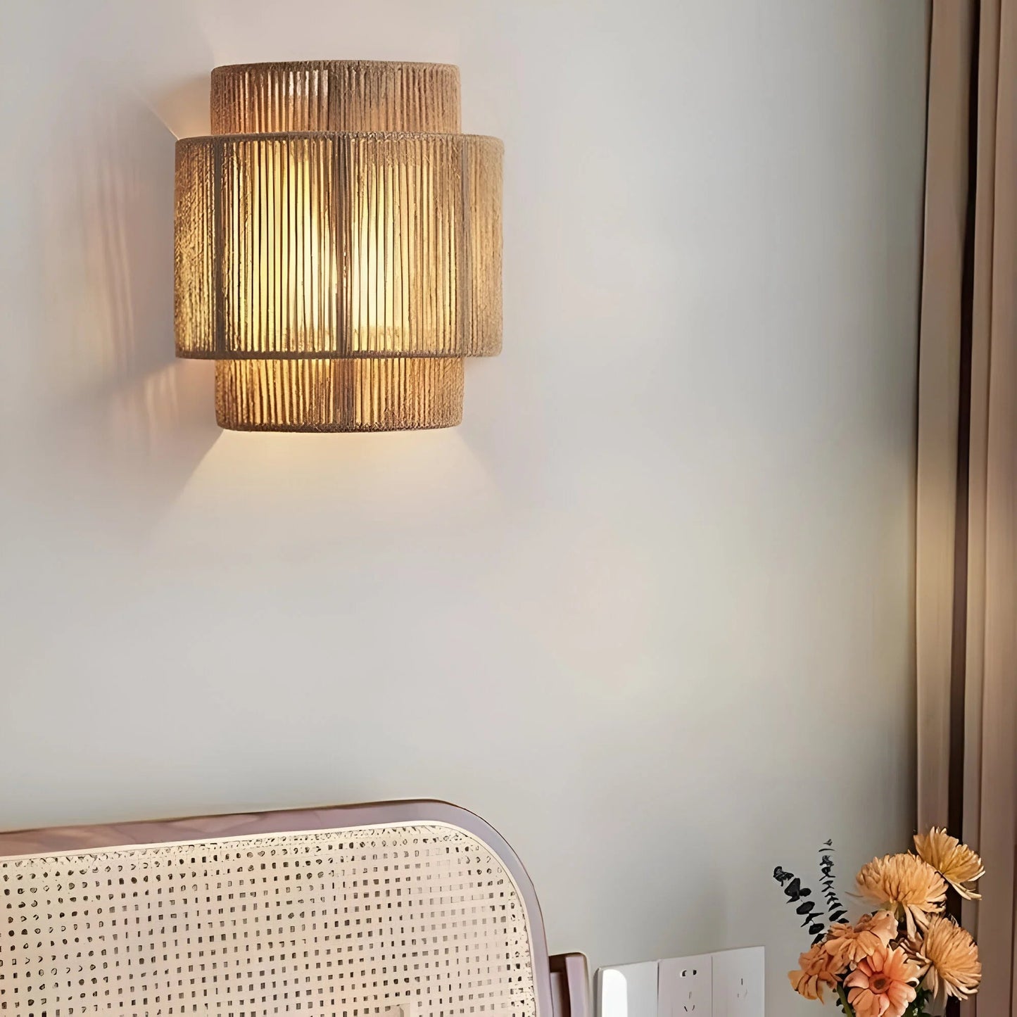 LumiRope™ – Applique Murale Design Écologique en Corde de Chanvre