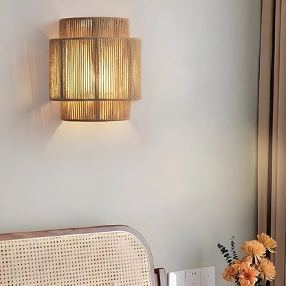 LumiRope™ – Applique Murale Design Écologique en Corde de Chanvre