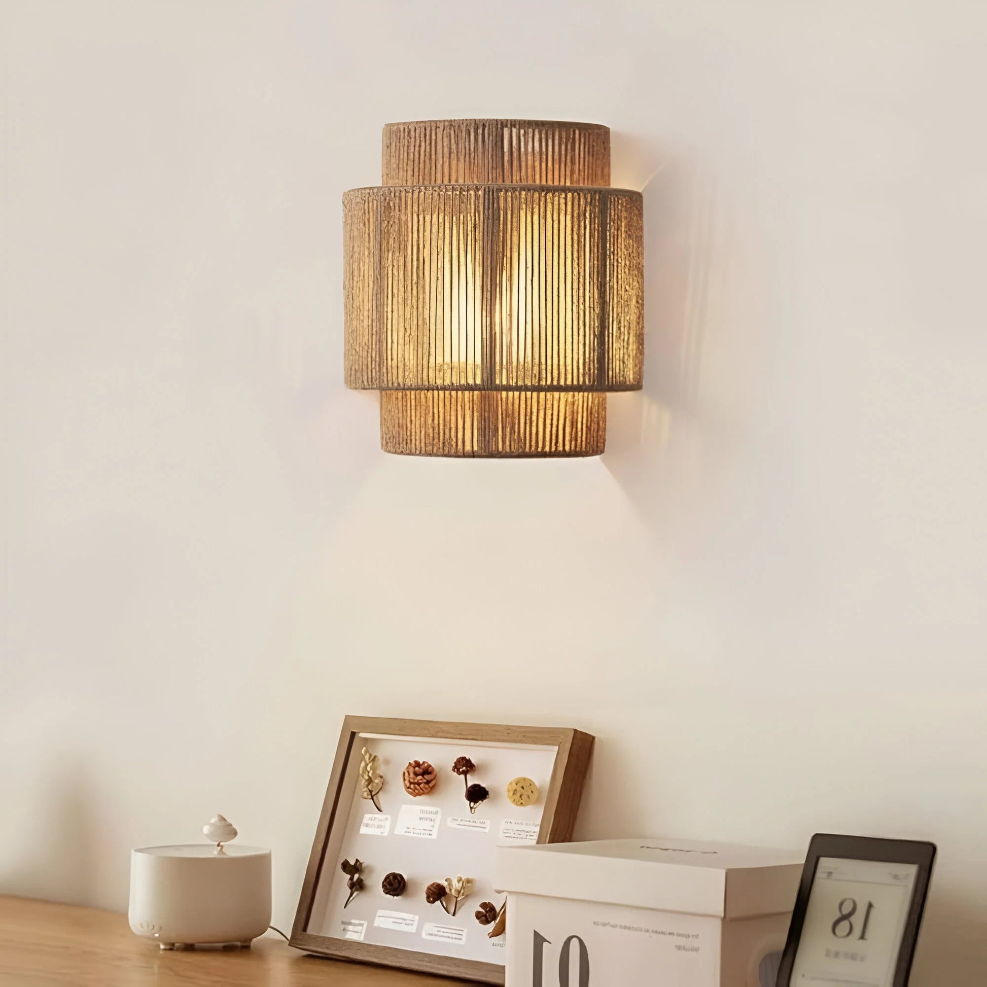 LumiRope™ – Applique Murale Design Écologique en Corde de Chanvre