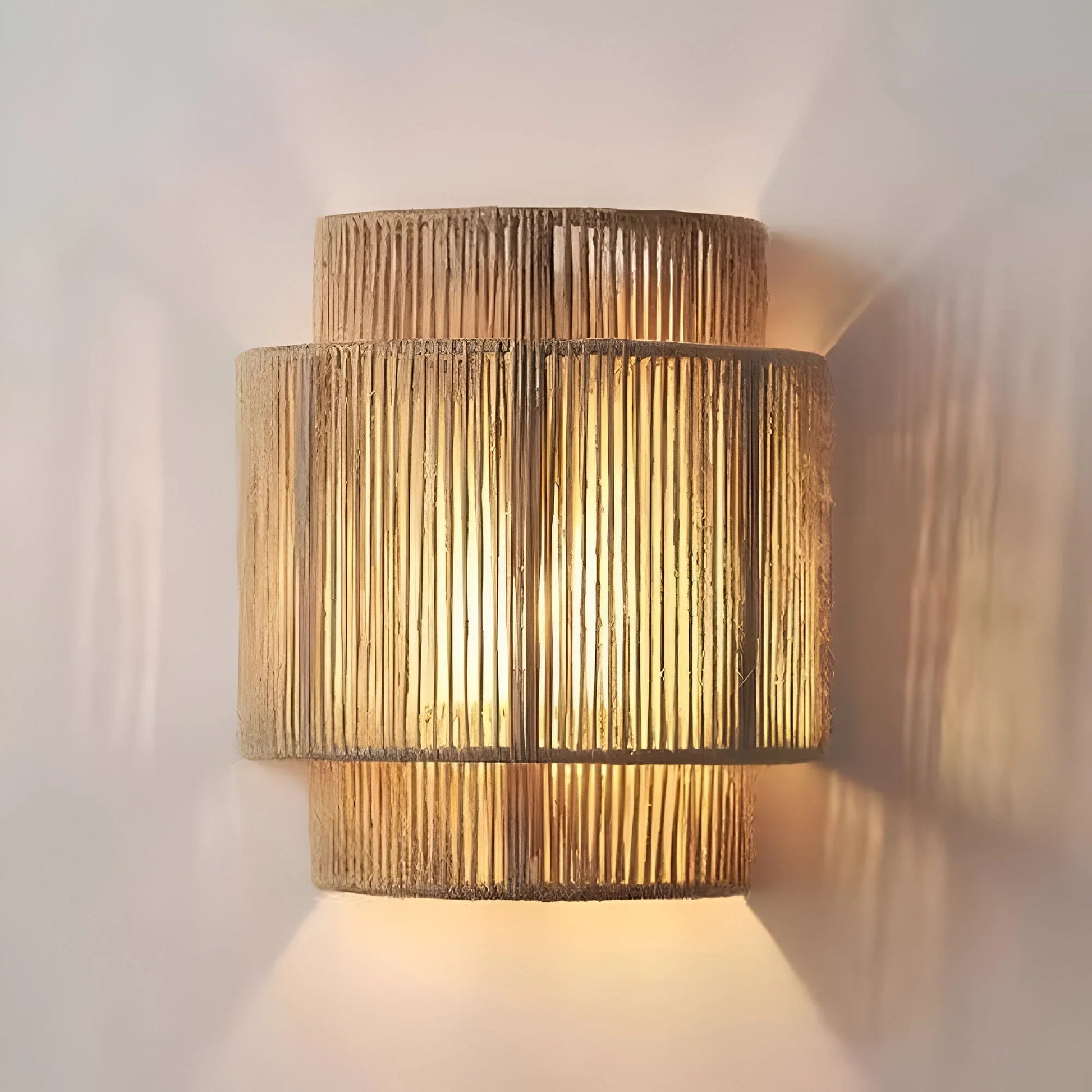 LumiRope™ – Applique Murale Design Écologique en Corde de Chanvre
