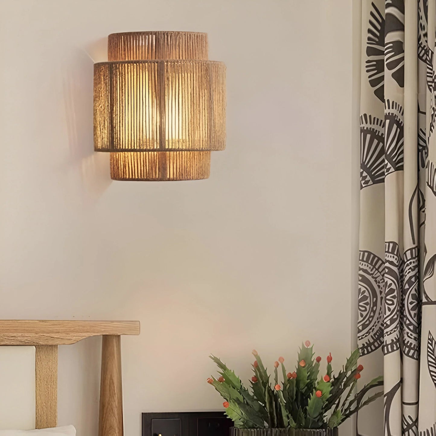 LumiRope™ – Applique Murale Design Écologique en Corde de Chanvre