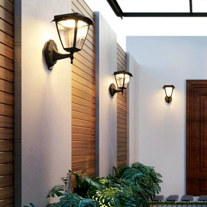 LumiSol™ – Applique Murale Extérieur Solaire Design Noir LED Économique