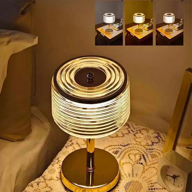 LumièreÉlégante™ – Lampe de Table LED Anneau Chic et Économe en Énergie