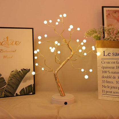 Lumivora™ – Lampe de Table LED Décorative en Forme d’Arbre de Lumière