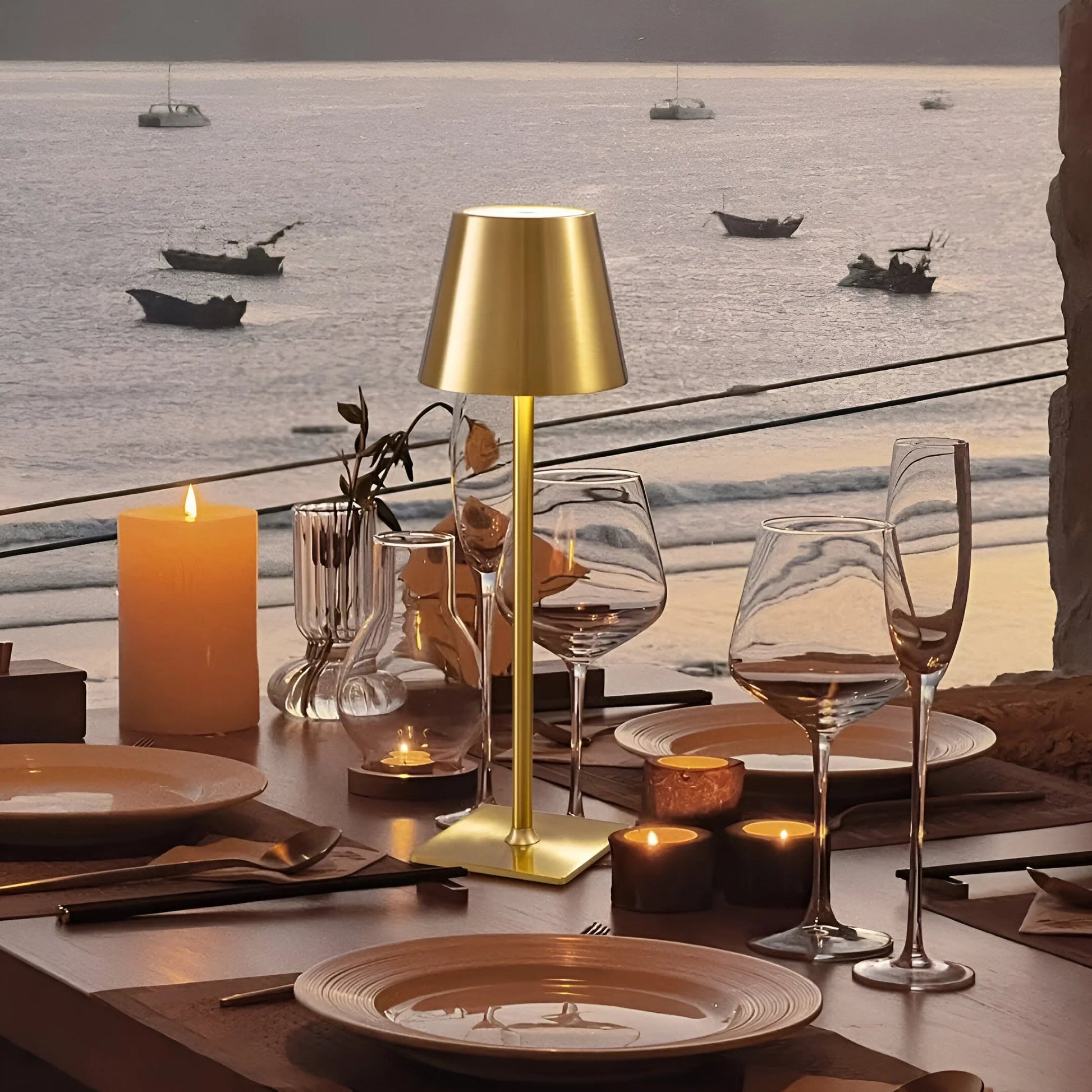 LumoGlow™ – Lampe de Table Sans Fil Rechargeable Éclairage Dimmable